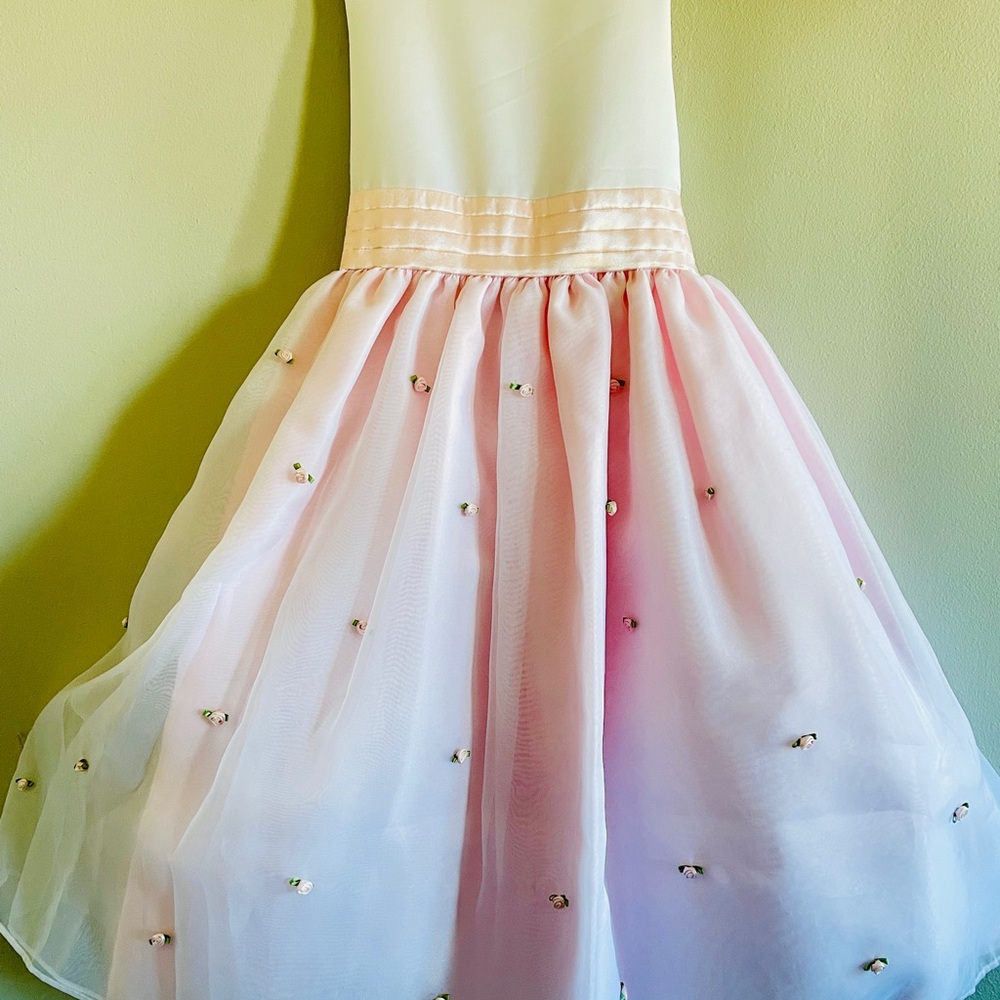 Cinderella Pink and White Dress with Bow